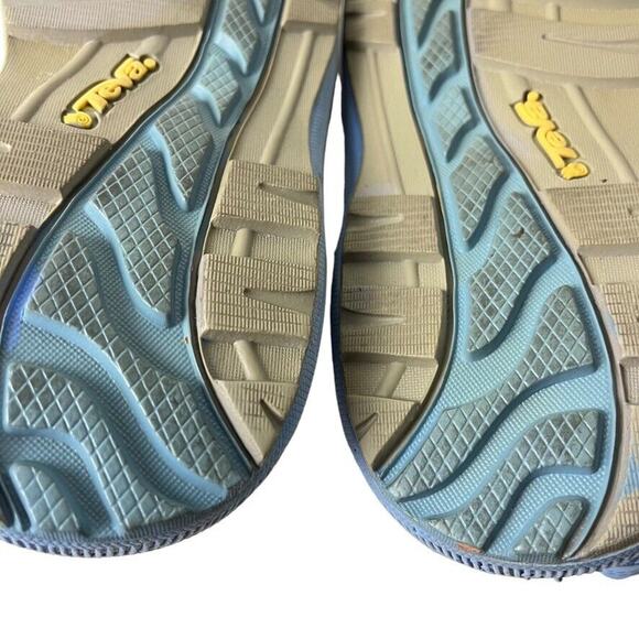 Teva Girls Kids Psyclone Blue & Yellow Sporty Ankle Strap Sandals Flats Shoes 6 - Picture 16 of 16